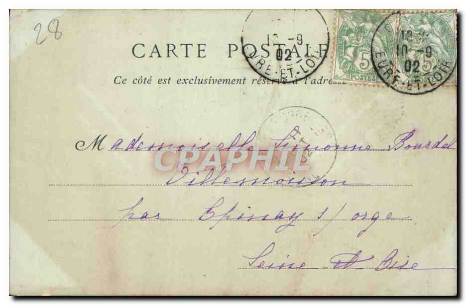 Chartres — Côté Nord de la Cathédrale — Collections ND. Phot. — Rückseite