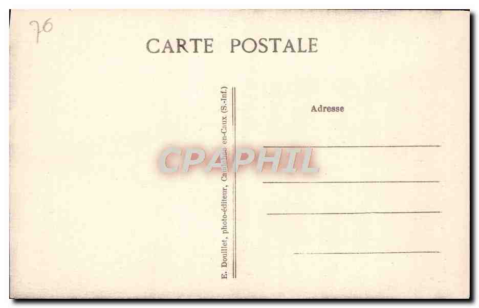 CPA Caudebec en Caux Eglise Notre Dame Le portail de droite  — Rückseite
