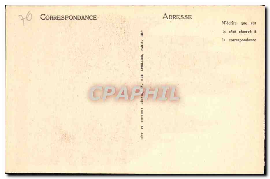 CPA Caudebec en Caux Le Clocher de l'Eglise  — Rückseite