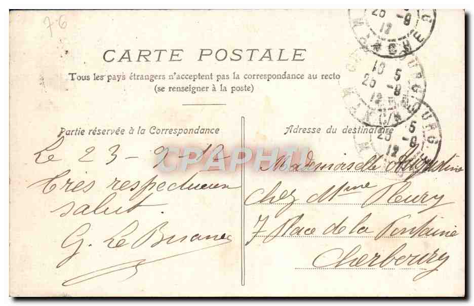 Le Havre — Notre-Dame des Flots — F.B. n°11 — Verso