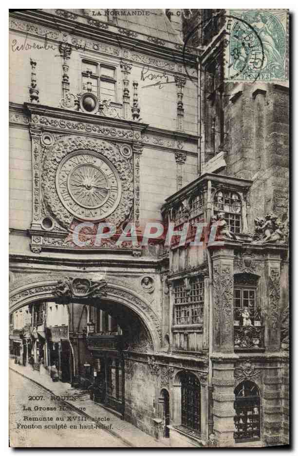 CPA Rouen La grosse horloge
