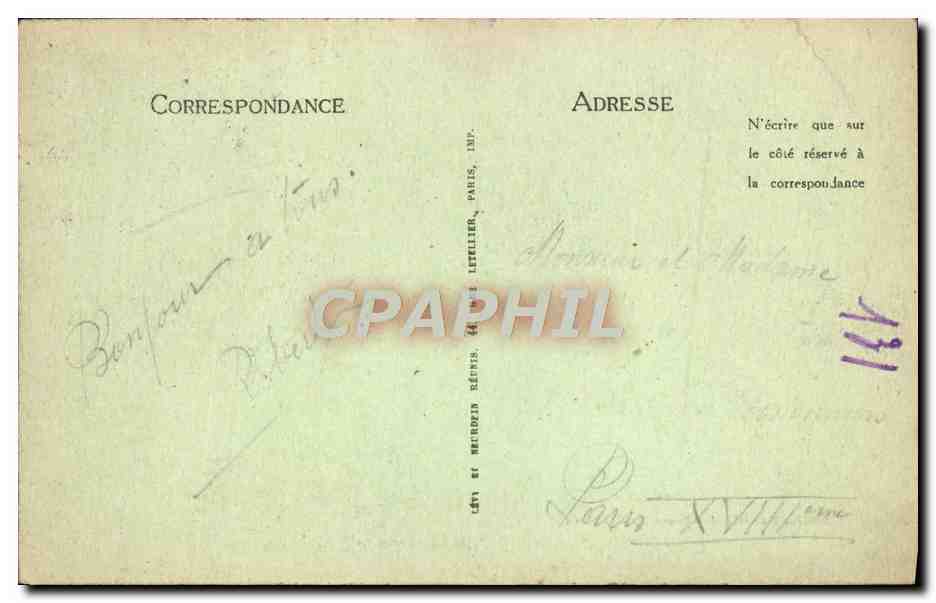 CPA Le Treport L'Avant Port et le Quai Bateaux — Rückseite