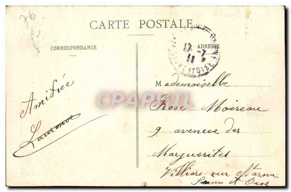 CPA Nice Havrais Effet de Vague Bateaux — Rückseite