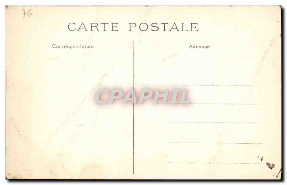 CPA Le Treport Jeu de Tennis du Casino — Rückseite
