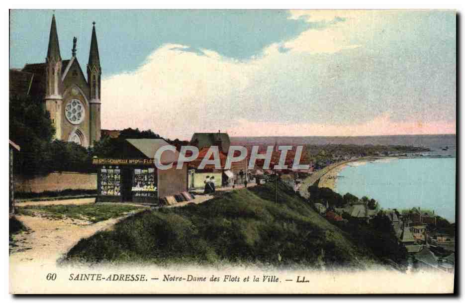 CPA Sainte Adresse Notre Dame des Flots et la Ville 