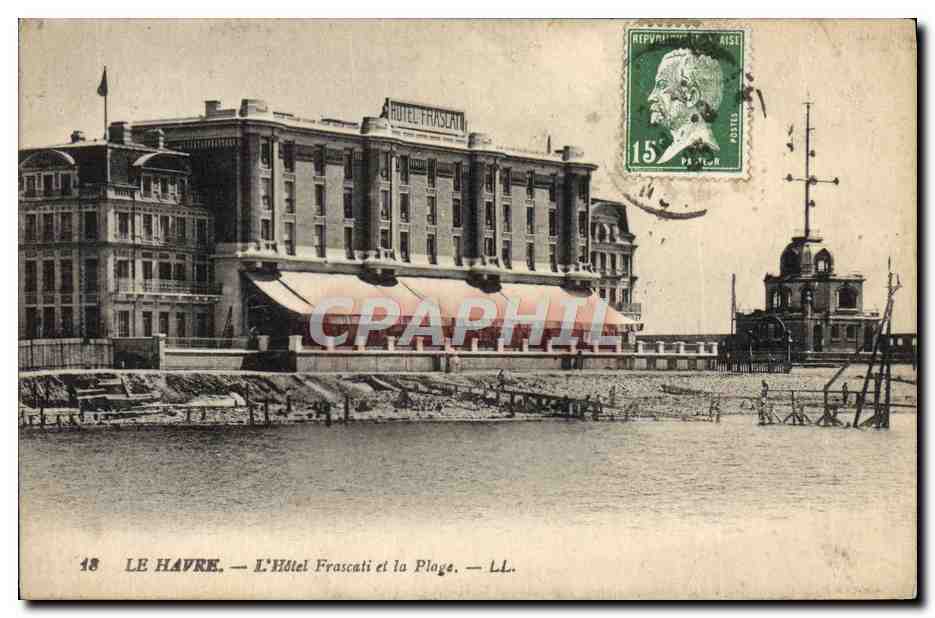 CPA La Havre L'Hotel Frascati et la Plage 