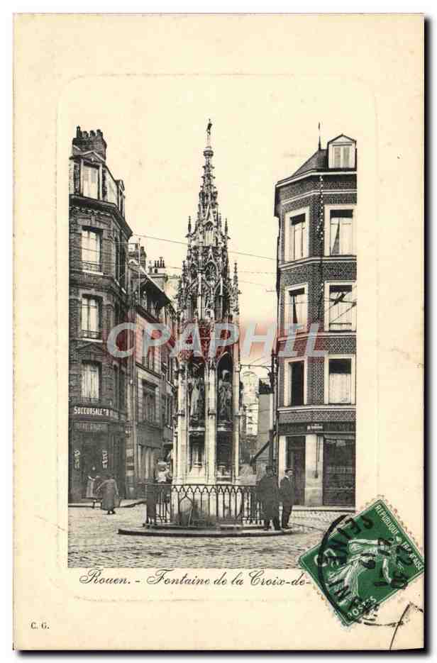 CPA Rouen Fontaine de la Croix