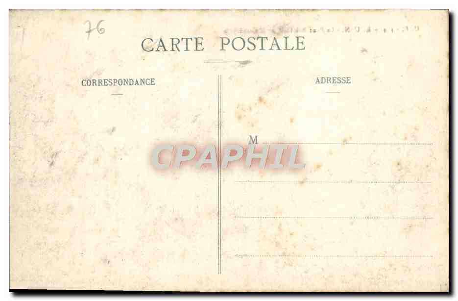 CPA Rouen Le Pont Boieldieu et la Cathedarle  — Verso