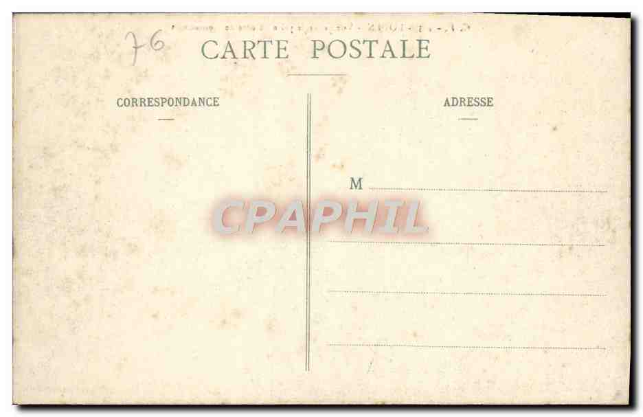 CPA Rouen Vue generale prise du cote Bonsecours  — Rückseite