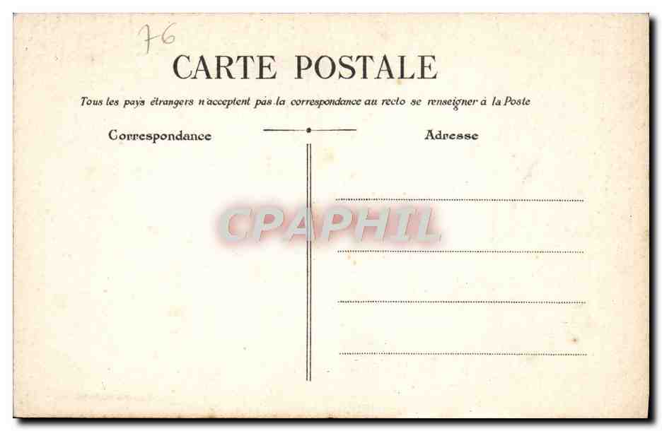 CPA Sainte Adresse Palais des Regates Cote Nord  — Rückseite