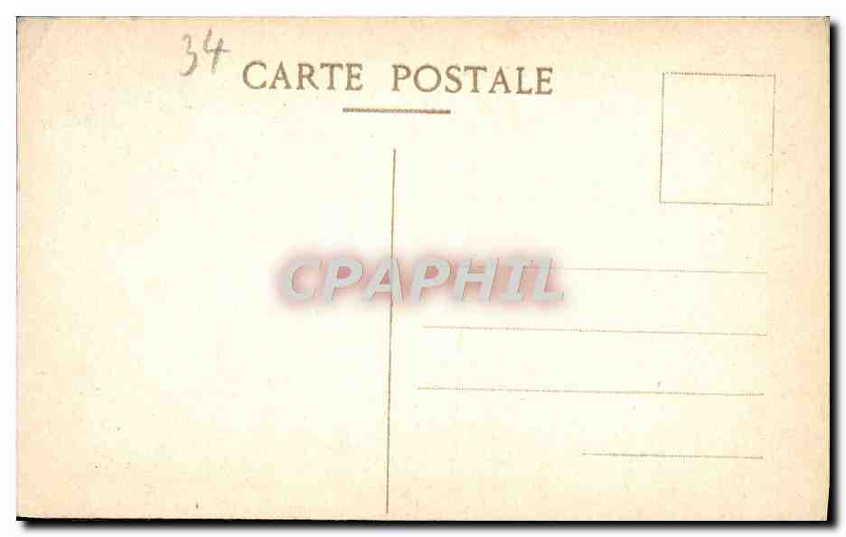 CPA Cette Nouveau Bassin Canaux Etang de Thau — Rückseite