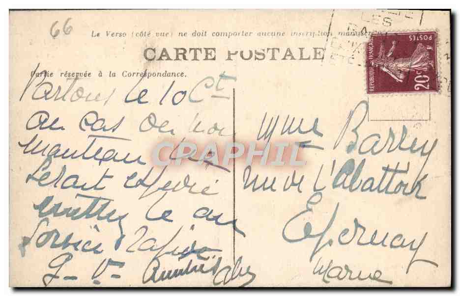 CPA Environs d'Amelie les Bains Ponts sur la route de Palada — Rückseite