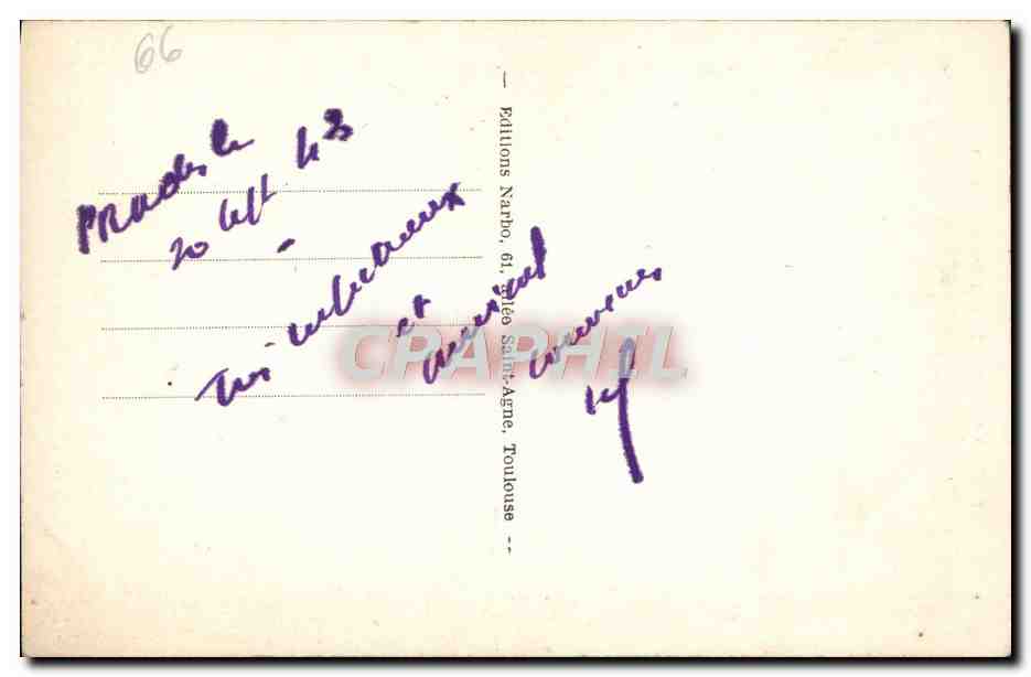 CPA La Cerdagne Francaise Pont Gisclard  — Rückseite