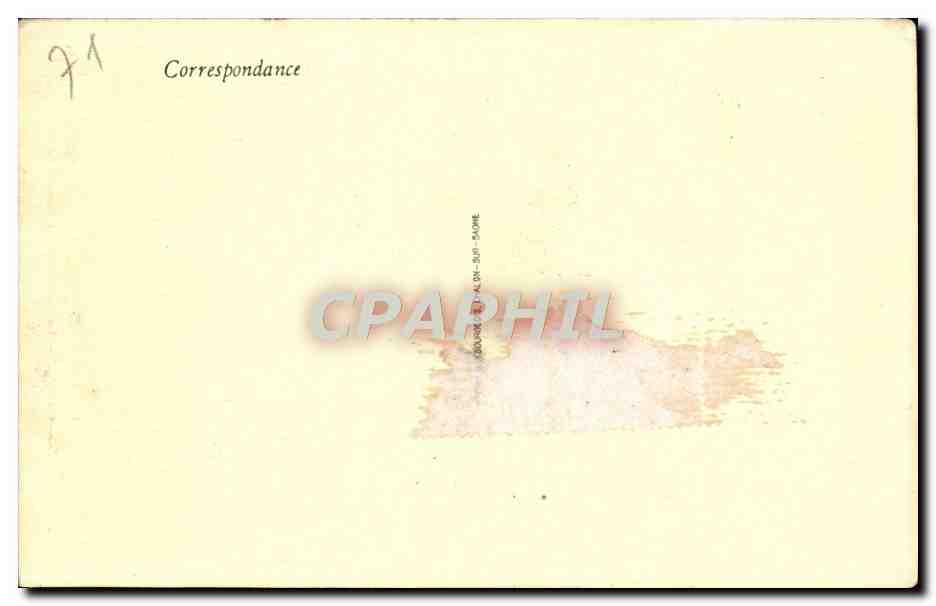 CPA Paray le Monial La Bourbince Le pont et la Basilique — Verso