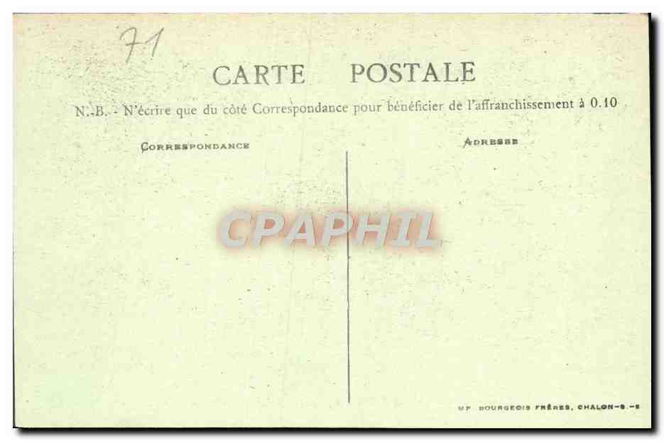 CPA Paray le Monial Chapelle de la Visitation Autel Chasse et Grille du couvent — Rückseite