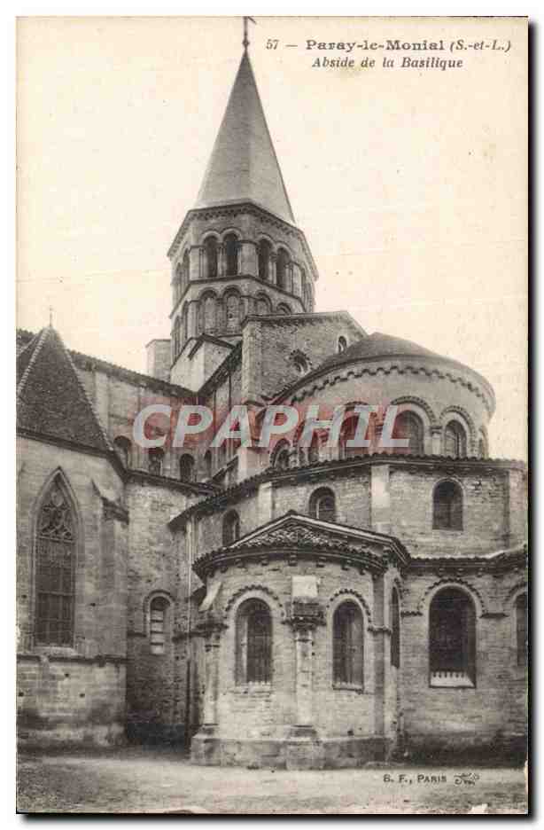 Paray-le-Monial (S.-et-L.) — Abside de la Basilique — B.F., Paris