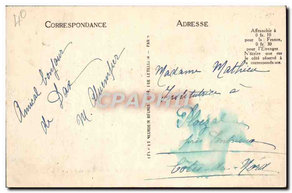 CPA Dax La Fontaine Chaude Chevaux  — Rückseite