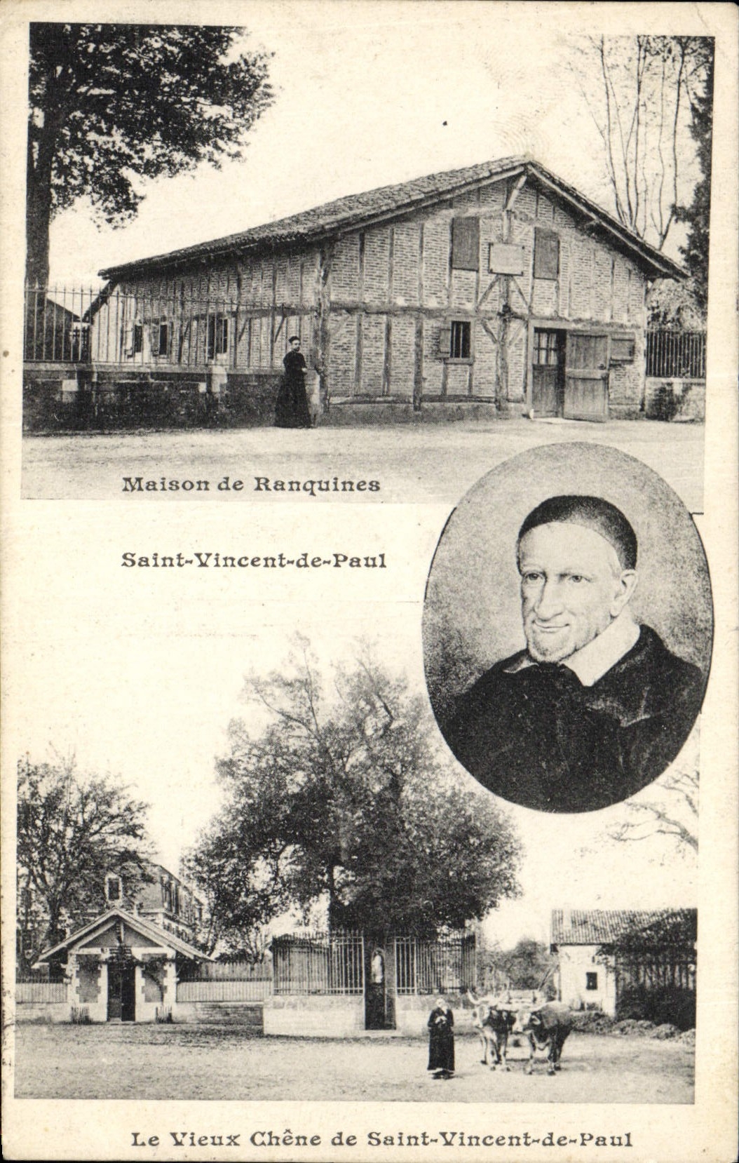 Maison de Ranquines — Saint-Vincent-de-Paul — Le Vieux Chêne — Carte postale illustrée