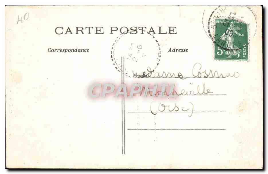 Maison de Ranquines — Saint-Vincent-de-Paul — Le Vieux Chêne — Carte postale illustrée — Rückseite