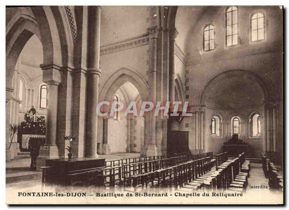 CPA Fontaine les Dijon Basilique de St Bernard Chapelle du Reliquaire