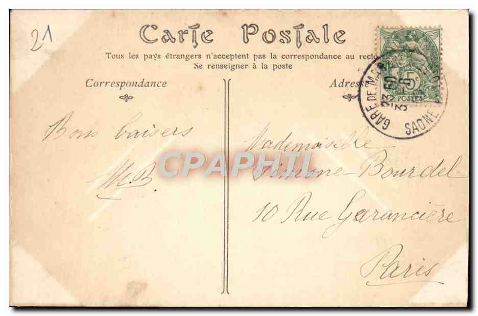 CPA Dijon Tombeau des Ducs de Bourgogne — Verso