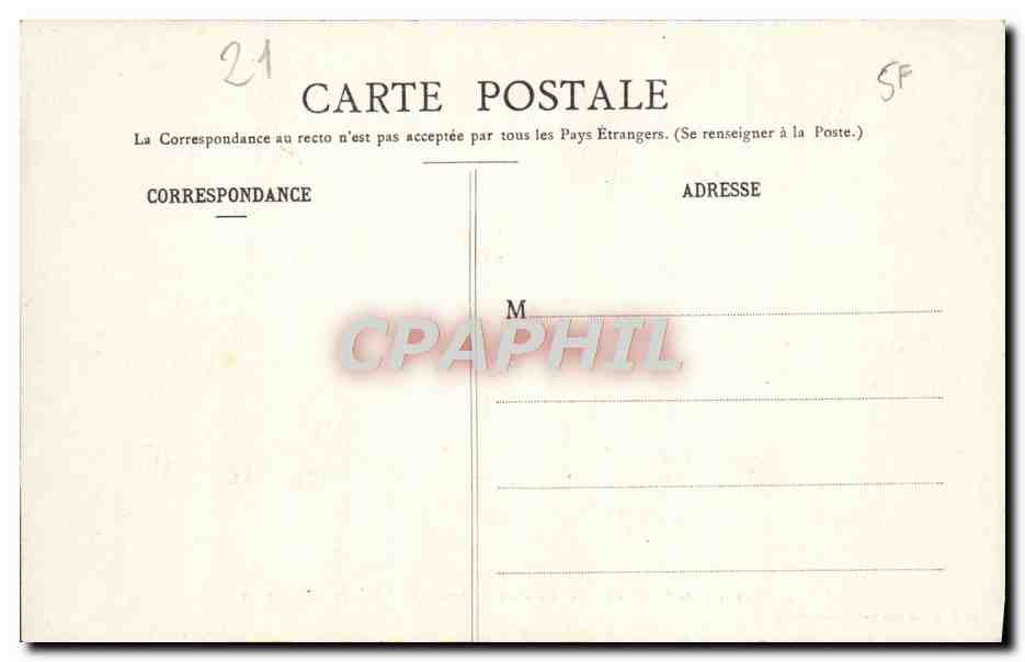 CPA Environs de Montbard Ferme de L'Abbaye de Fontenay — Rückseite