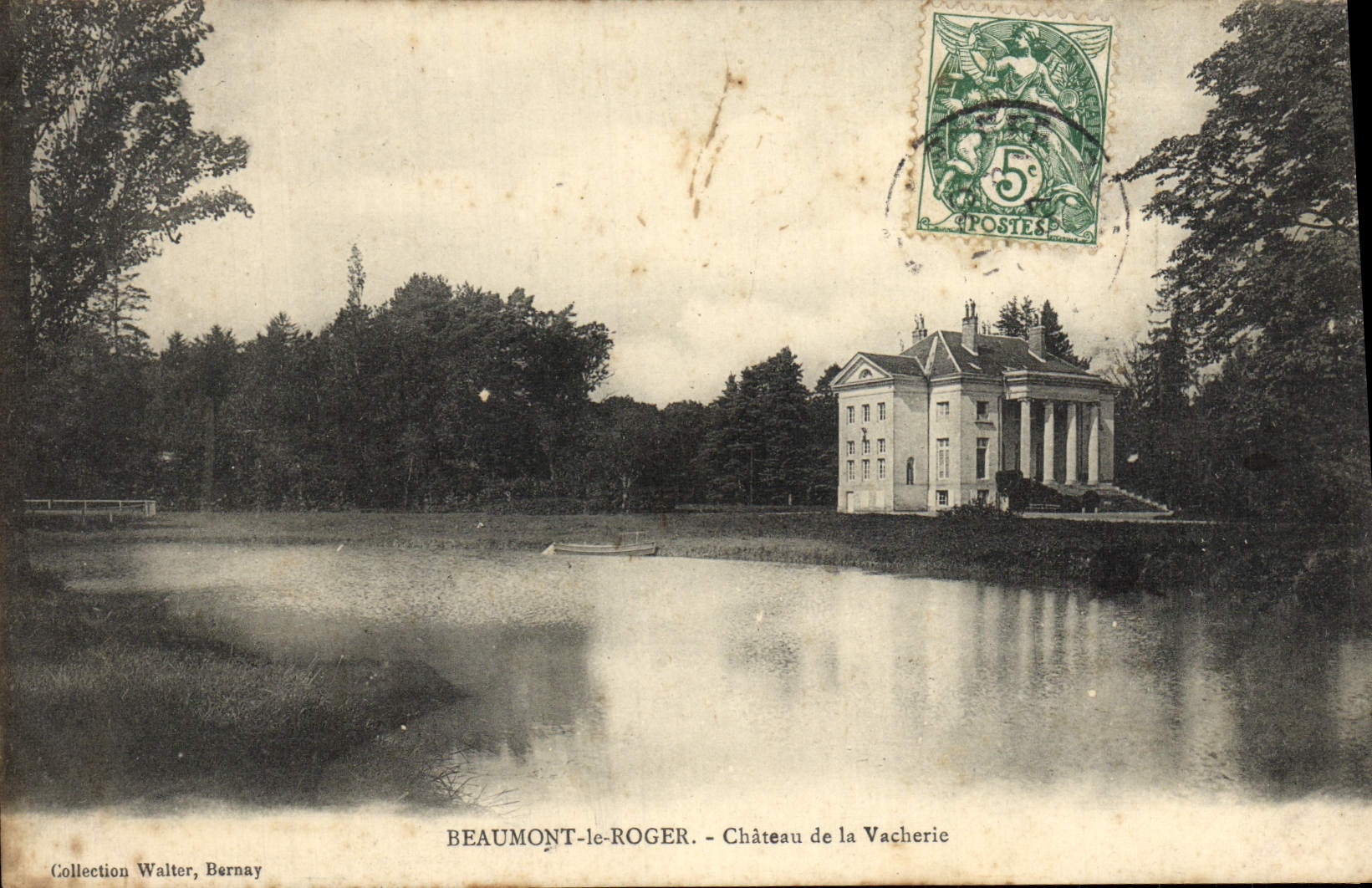 CPA Beaumont le Roger Chateau de la Vacherie 