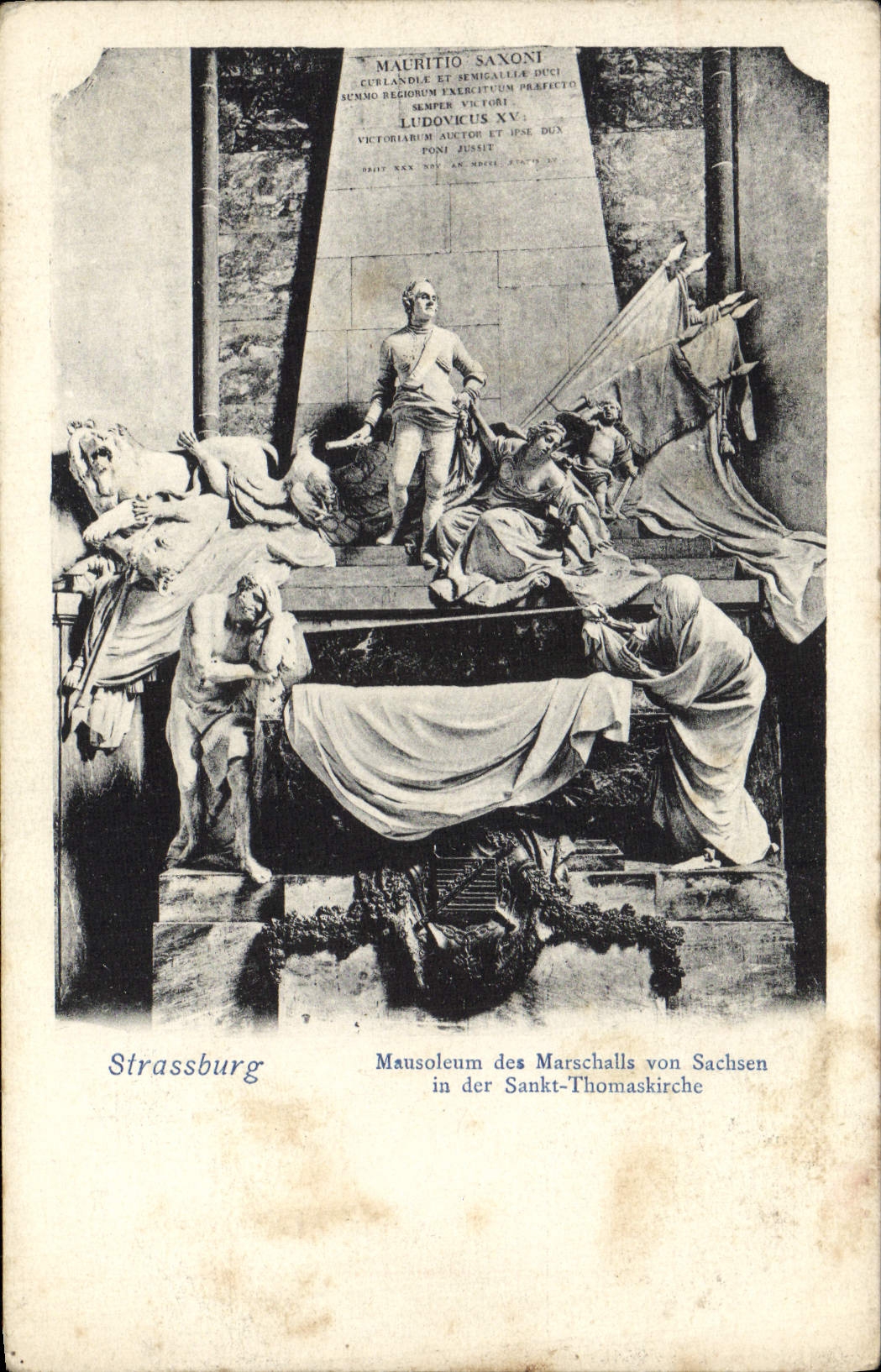 CPA Strassburg Mausoleum des Marsechalls von Sachsen