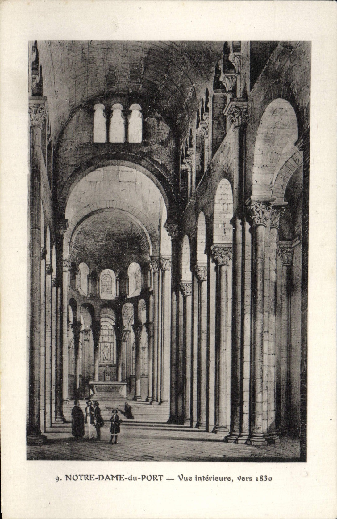 CPA Notre Dame du Port Vue Interieure Vers 1830