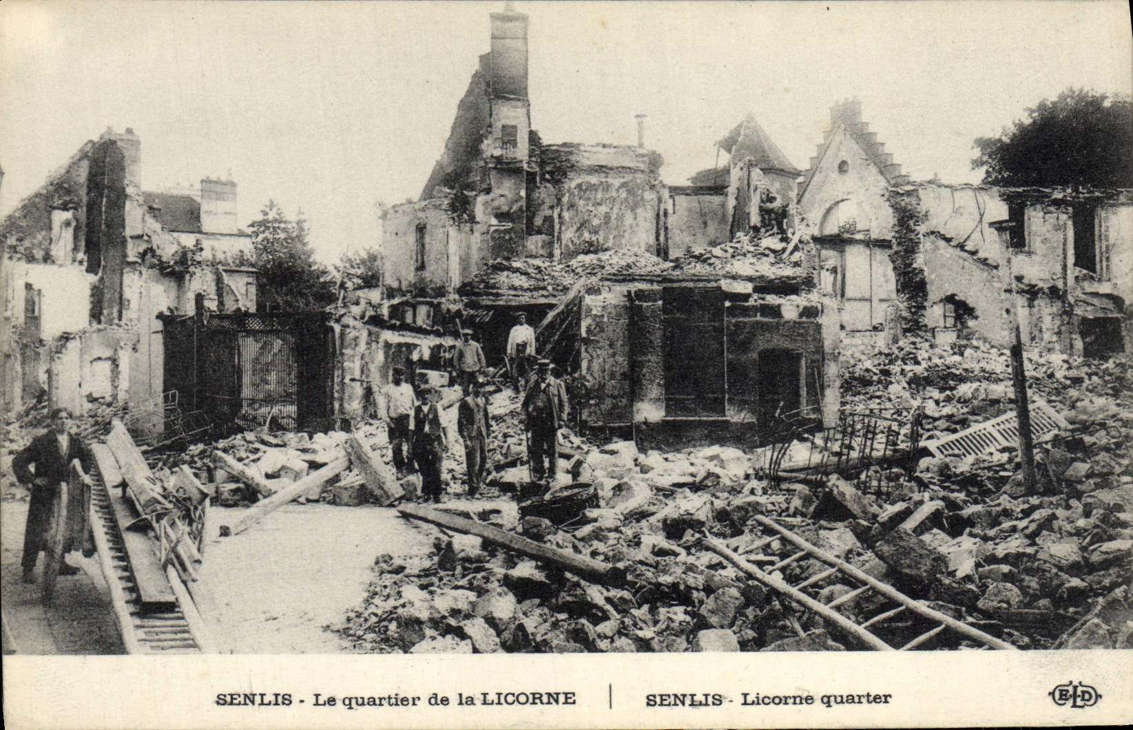 Senlis - Le quartier de la Licorne — détruit — éditeur B.P.D.