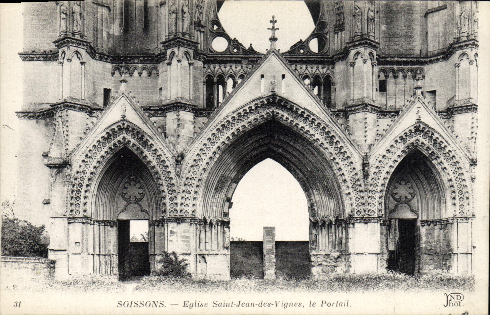 Soissons — Kirche Saint-Jean-des-Vignes, der Portal