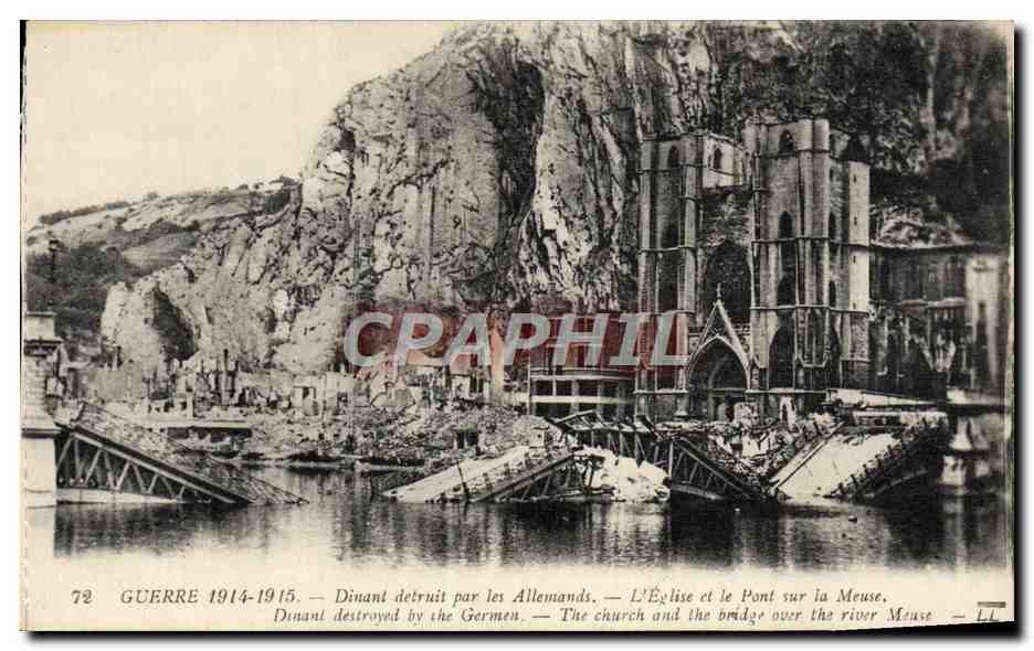 Dinant — Détails de la destruction pendant la Guerre 1914-1915 — éditeur non identifié, n°72
