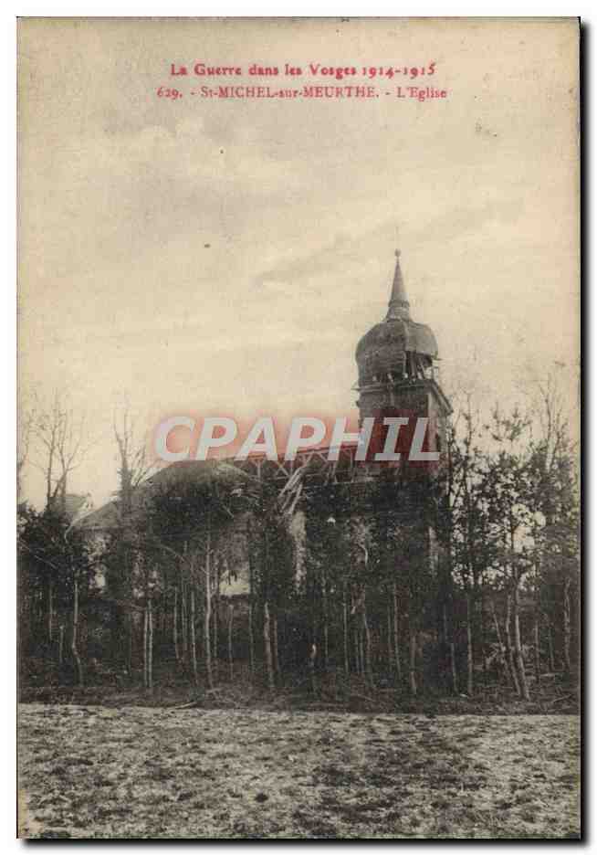 CPA St Michel Sur Meurthe L'Eglise Militaria 