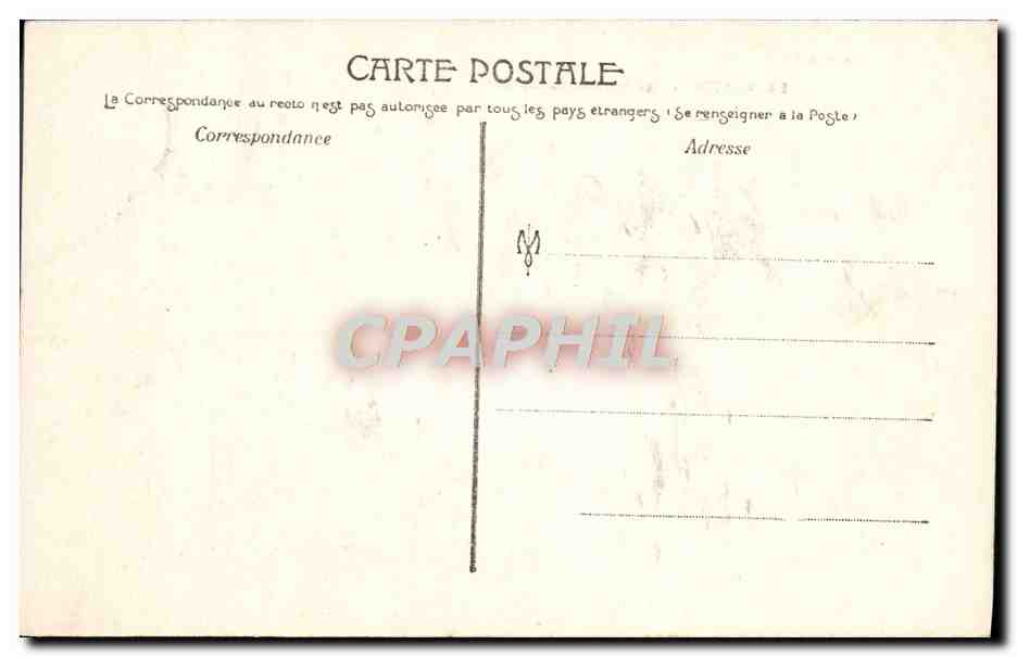 CPA Menton Les Rochers du Cap Martin — Rückseite