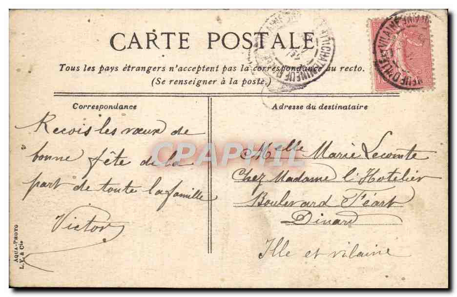 Toulon - la Pointe de la Mitre — éditeur L.V. & Cie, n°14 — Verso