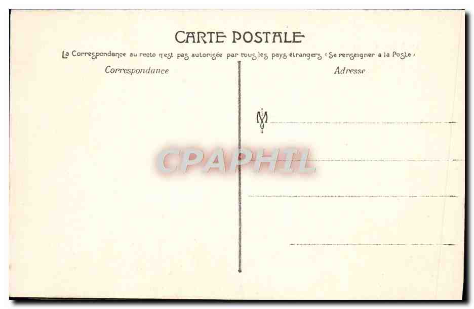 CPA Menton La Vieille Ville — Rückseite