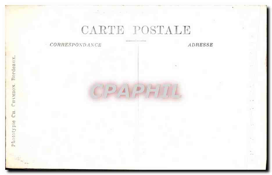 CPA Bordeaux Les Ruines du Palais Gallien — Verso