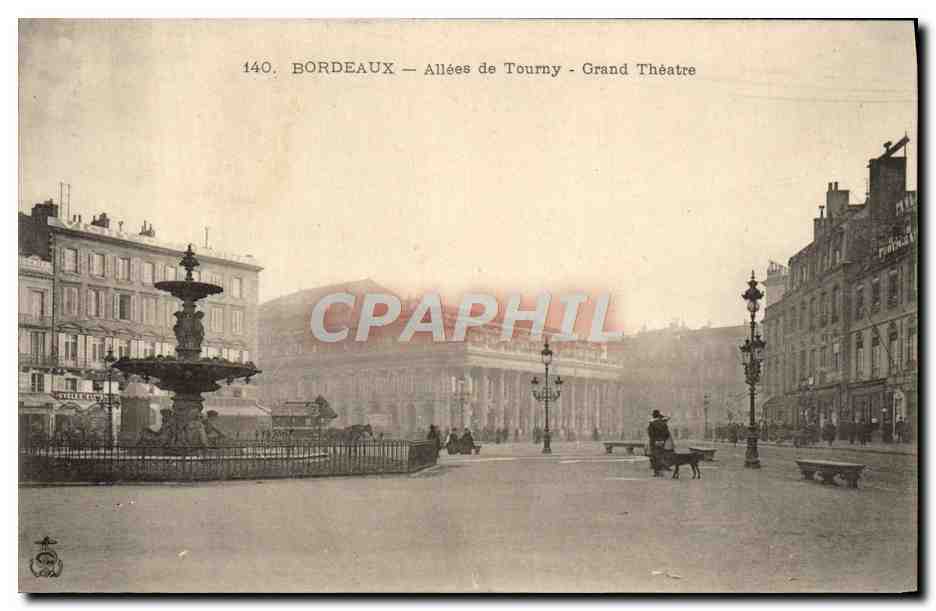 CPA Bordeaux Allees de Tourny Grand Theatre