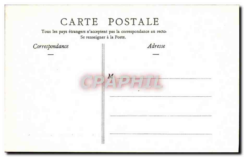 CPA Bordeaux Chateau Descas — Verso