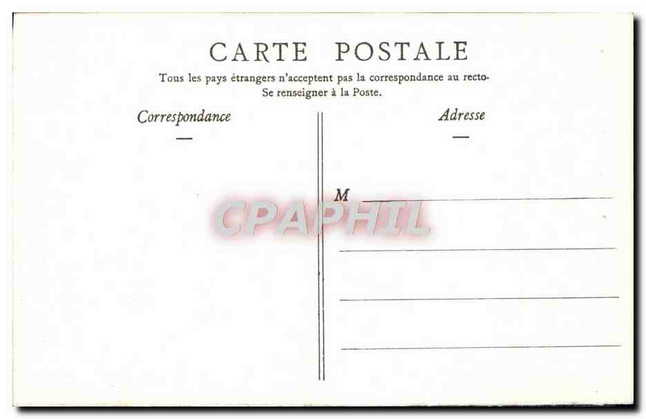CPA Bordeaux Eglise Saint Seurin — Verso