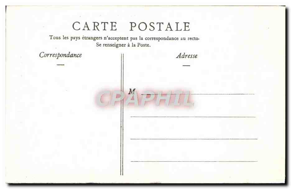 CPA Bordeaux Eglise Sainte Eulalie — Verso