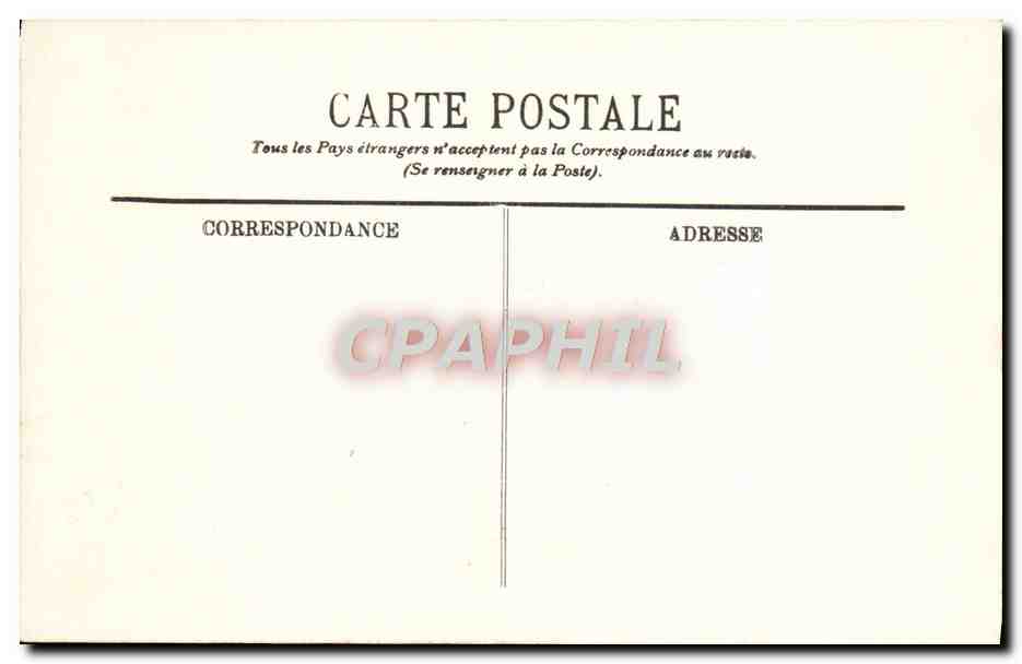 CPA Bordeaux Les Ruines du Palais Gallien — Verso