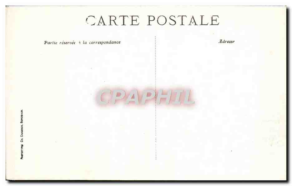 CPA Bordeaux Les Ruines Du Palais Gallien — Verso