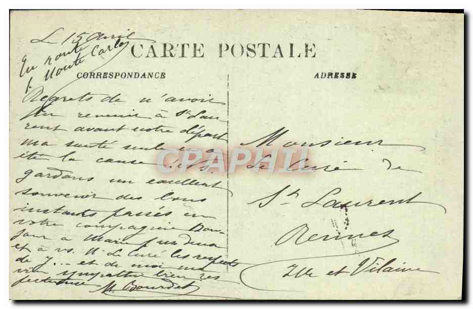 Bordeaux — Ruines du Palais-Gallien — A.H. 16 — Rückseite