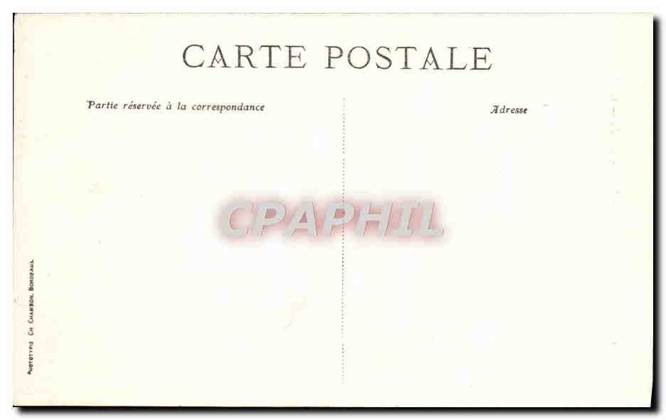 CPA Bordeaux Eglise Saint Eulalie Attelage — Verso