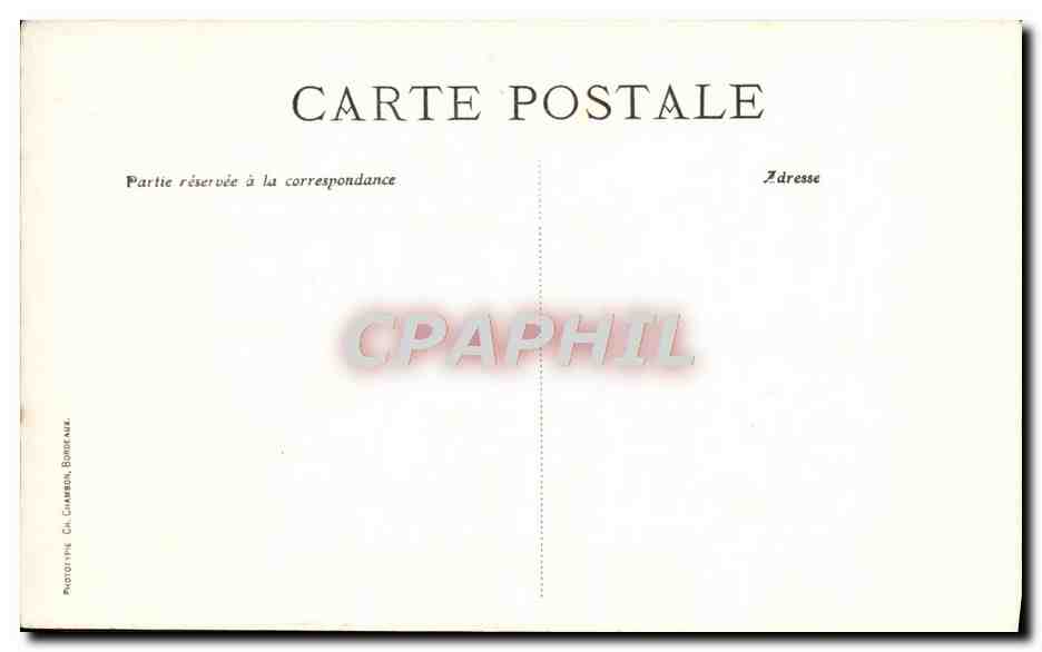 CPA Bordeaux Eglise Saint Bruno — Verso