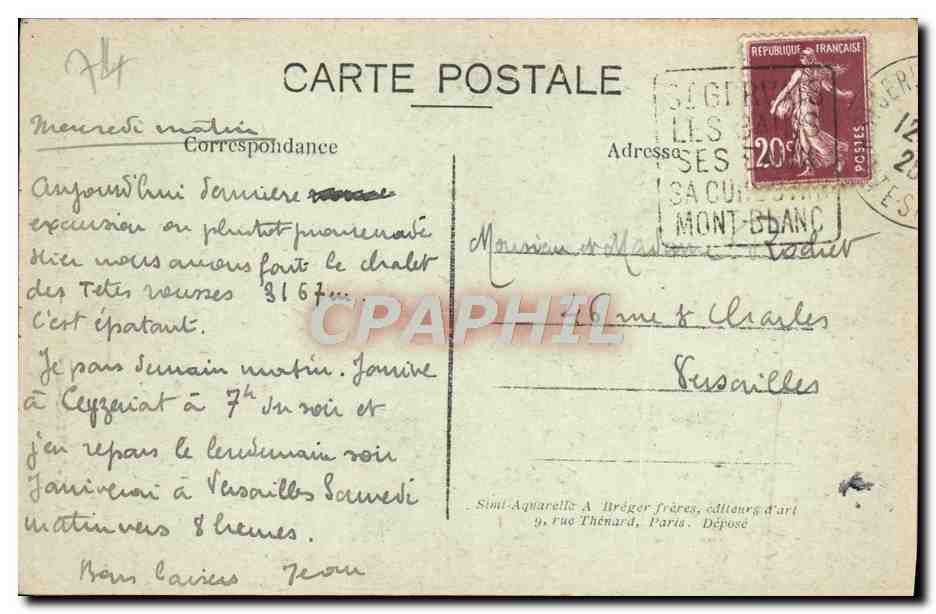 Saint-Gervais-les-Bains — La Cheminée des Fées — Simei-Aquarelle & Bréger Frères — Reverso