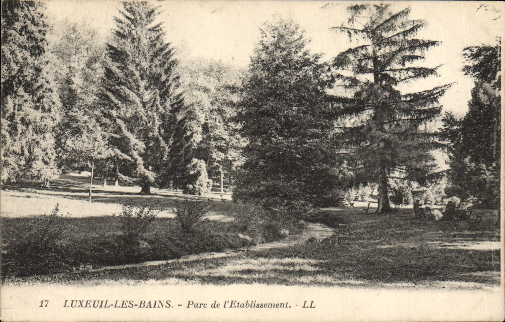 CPA Luxeuil Les Bains Parc de L'Etablissement