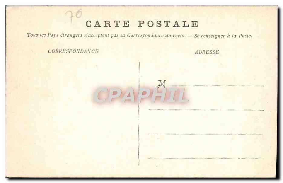 CPA Trouville Hotel des Roches Noires — Verso