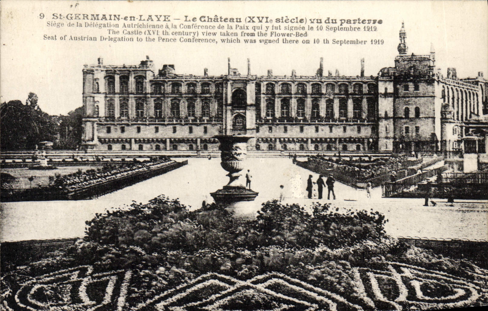 St-GERMAIN-en-LAYE — Le Château (XVIe siècle) vu du parterre — Phototypie l’Astile, Paris, n°9